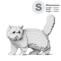 Exotic Shorthair Cat Sculptures (JEKCA Lego Brick) DIY Kit - £71.14 GBP