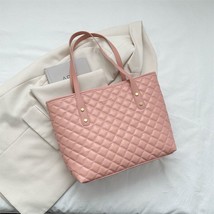 Tote Bags for Women Leather Designer Handbag Large Capacity Ladies Pink ... - £18.21 GBP