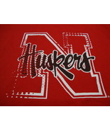 Vintage NCAA Nebraska Cornhuskers College University Jansport Red T Shirt L - £15.87 GBP