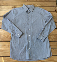 JWN Nordstrom Men’s trim fit Long sleeve button up Dress shirt size 17 Gray B4 - £13.86 GBP