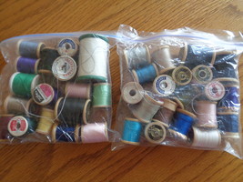 Thread Wood Spools for Sewing Vintage 37 lot  - £18.67 GBP