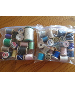 Thread Wood Spools for Sewing Vintage 37 lot  - £20.02 GBP