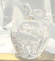 Vintage Solid Art Glass &quot;Teacher&#39;s Apple&quot; Paperweight - €11,33 EUR