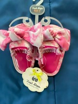 First Steps 3-6 Month Girl&#39;s Pink W/Bow Sandals *NEW w/Tags* v1 - £7.07 GBP