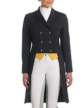 NEW Romfh Ladies English Silk Shell Dressage Shadbelly Show Coat 8L Black - $235.51
