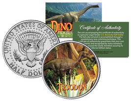TROODON ** Collectible Dinosaur ** JFK Kennedy Half Dollar U.S. Colorize... - £6.73 GBP