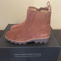 Vionic Brighton Suede Water Repellent Chelsea Boots - $39.87