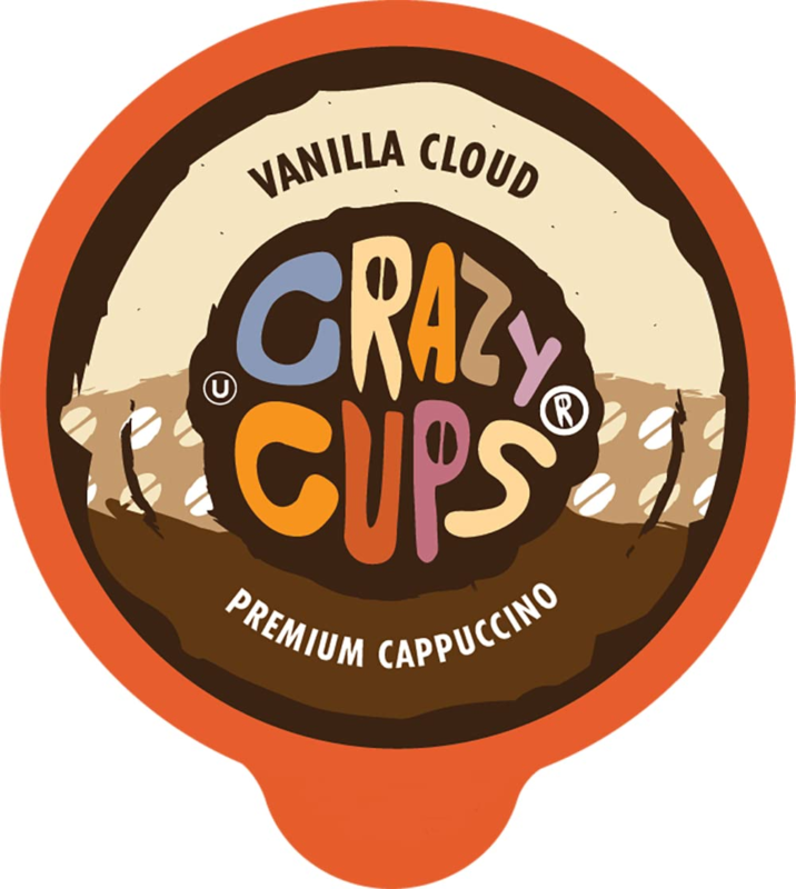Crazy Cups Flavored Premium Cappuccino for the Keurig K Cups 2.0 Brewers, Vanill - $25.47