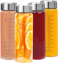 Glass Juice Bottles 4 Pack 20 Oz - Wide Mouth Glass Water Bottles, 20Oz/... - $39.96
