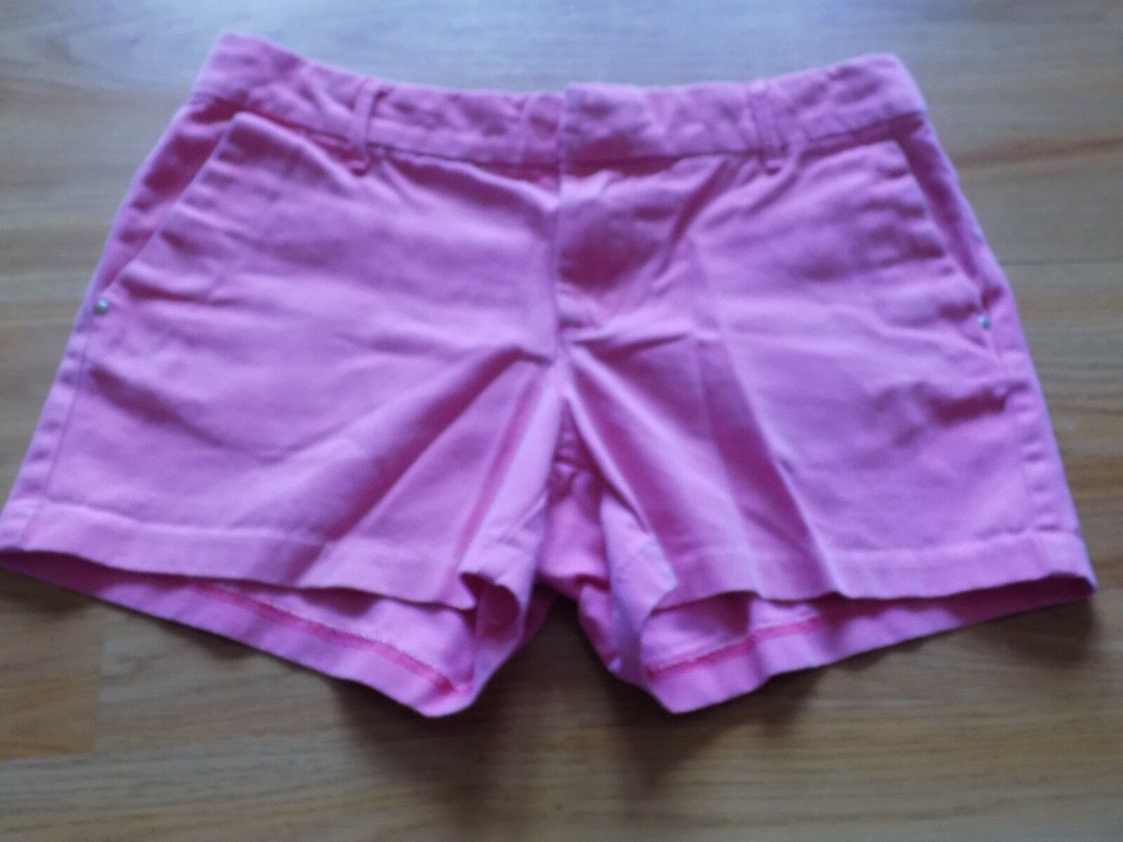 Girls Size 10 SO Solid Pink Cotton Summer Shorty Shorts Adjustable Waist EUC - $12.00