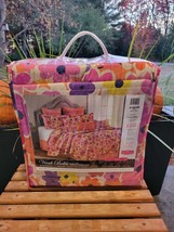 Flowery Quilt Set - 90&quot; x90&quot; Quilt and 2 Shams by Debra Valencia for charity - $98.99