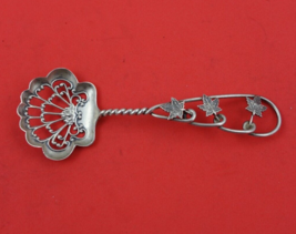 Gorham Sterling Silver Nut Spoon with Grape Leaves Wirework Design 5&quot; Se... - £85.26 GBP