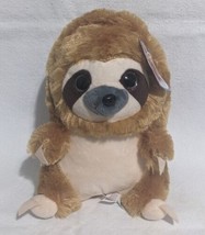 Nanco Belly Buddy Sloth Plush Brown and Tan Stuffed Animal 9” Soft Toy - New - $14.75