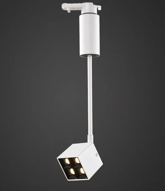 Black White LED Track Light Long Pole Creative Spotlight um Mall Focos L... - £171.23 GBP
