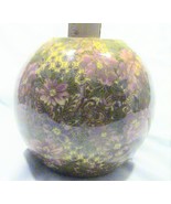 Vintage 1994 Patricia Reach Floral Decoupage Round Vase by Enesco Corpor... - €13,78 EUR