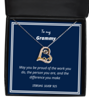 To my Grammy, May you be proud - Love Dancing Necklace. Model 64039  - £31.93 GBP