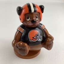 Cleveland Browns Wind Up Bear Figure Statue Helmet NFL Football Collectible - £14.98 GBP