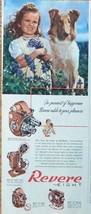 Revere Eight Camera, print ad. Color Illustration (little girl and her dog) o... - £14.26 GBP