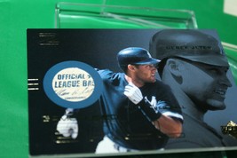 Upper Deck Derek Jeter #2 Game Used Ball Piece Card In Case Gold Rpl B-D... - $79.19