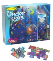 Under The Sea 100 Piece Easy Clean Floor Puzzle By Melissa &amp; Doug. Brand New. - £11.38 GBP