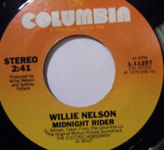 Willie Nelson-Midnight Rider / So You Think You&#39;re A Cowboy-45rpm-1980-EX - £7.99 GBP