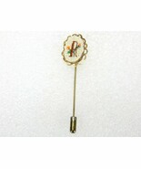 Vintage Costume Jewelry, Needlepoint Monogrammed Stick Pin &quot;A&quot; or &quot;R&quot;, P... - £9.94 GBP