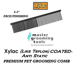 Master Grooming Tools Xylac(Like Teflon)Pet FACE/FINISHING Greyhound Style Comb - £15.79 GBP