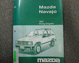 1993 Mazda Navajo Elettrico Cablaggio Diagramma Manuale Fabbrica OEM Lib... - $12.99