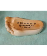 Vintage I Got A Kick Out of Washington, D.C.  Foot Shaped 70s Ceramic So... - £7.85 GBP