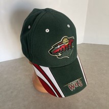 Minnesota Wild Hat Hockey  Adjustable Green Red White Cap NHL Clean - £11.37 GBP