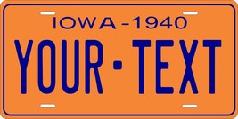 Iowa 1940 Personalized Tag Vehicle Car Auto License Plate - £13.09 GBP