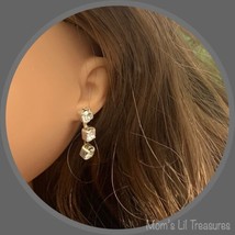 Clear Rhinestone Dangle Doll Earrings · 14 Inch Doll Jewelry - £6.26 GBP