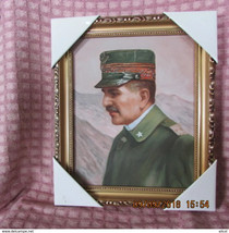 WW1 Italian General Diaz Framed Oil Painting - $48.20