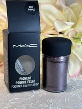 MAC Glitter Brilliants Pigment Eye Shadow - DEEP PURPLE - Full Size NIB ... - $18.76
