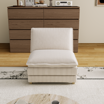 Beige Modular Sectional Sofa: Deep Comfort - $229.99