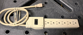 6 Outlet Safety Surge Protector Plug AC Power Strip Extension 1.5 FT Cord - $5.99