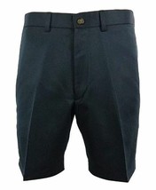 Roundtree &amp; Yorke Size 46 Tall EXPANDER WAIST Navy Flat Front New Mens Shorts - £45.96 GBP