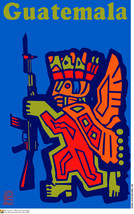 Political Ospaaal Poster.Guatemala Maya Inca Aztec.Cold War Revolution Art.am70 - £10.62 GBP