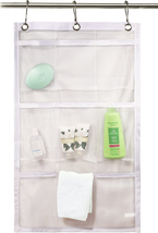 Shower Curtain Bathroom Organizer -9 Pockets- Perfect for Organizing Your Home B - £6.59 GBP