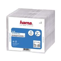 Hama CD/DVD Slim Boxes - Double Transparent  - $108.00