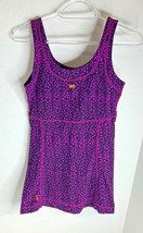 Lucy Womens Sz XS Purple Black Tank Top Shirt  - £8.56 GBP
