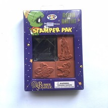 NEW 1995 Bugs Bunny Marvin The Martian Rubber Stamp Kit Rubber Stampede - $9.41
