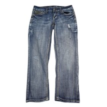 Request Jeans Pants Womens 3 Blue Low Rise Straight Leg Casual Bottoms - $28.59