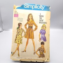 Vintage Sewing PATTERN Simplicity 8296, Misses 1969 Shirt Waist Dress - $17.42