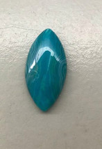 Blue Banded agate 40x20mm, 20x40mm stone cab cabochon, Marquise, marquis - £4.80 GBP