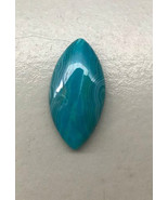 Blue Banded agate 40x20mm, 20x40mm stone cab cabochon, Marquise - $110.25 MXN