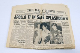 ORIGINAL Vintage July 24 1969 Apollo 11 Splashdown PA Daily News Newspaper - $98.99