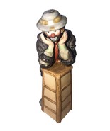 Flambro Emmett Kelly Jr. Porcelain Clown Figurine &quot;Why Me” 5”x 2” Tall - $16.04