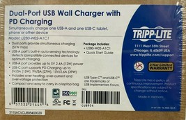 Tripp Lite - U280-W02-A1C1 - Wall Charger Dual Port USB and USB C - £39.92 GBP