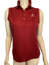 Cutter &amp; Buck Women's Sleeveless Polo Shirt Red Small Prestonwood - $18.99